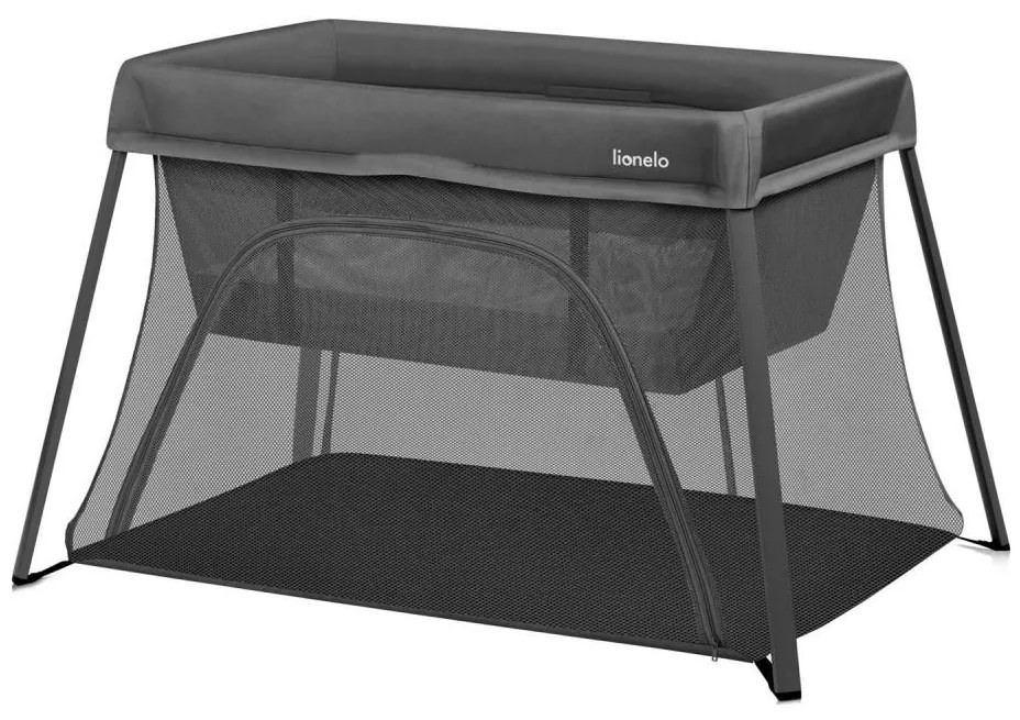 Lionelo - Преносимо бебешко креватче 3 в 1 ALICE Grey