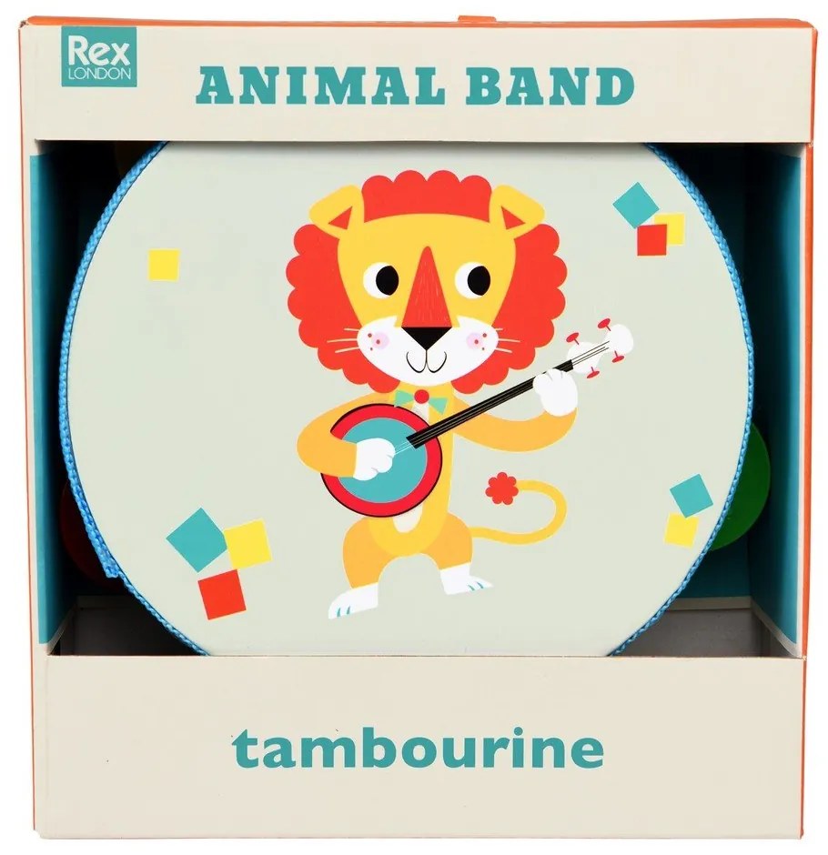 Музикална играчка Tambourine Animal Band – Rex London