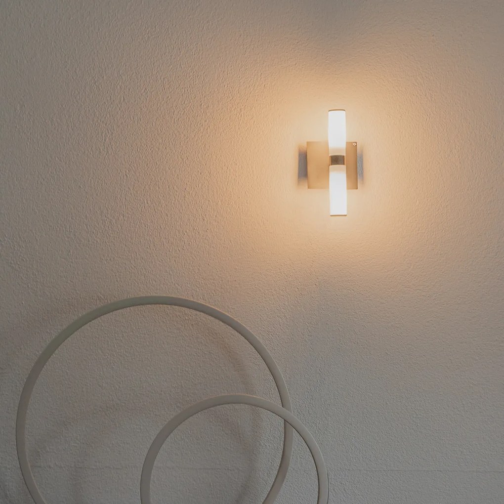 Модерна хромирана стенна лампа с 2 светлини IP44 - Bath