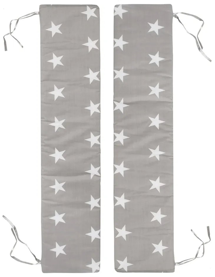 Сиво-бежови покривала за детски градински комплект в комплект 2 бр. 18x90 cm Little Stars – Roba