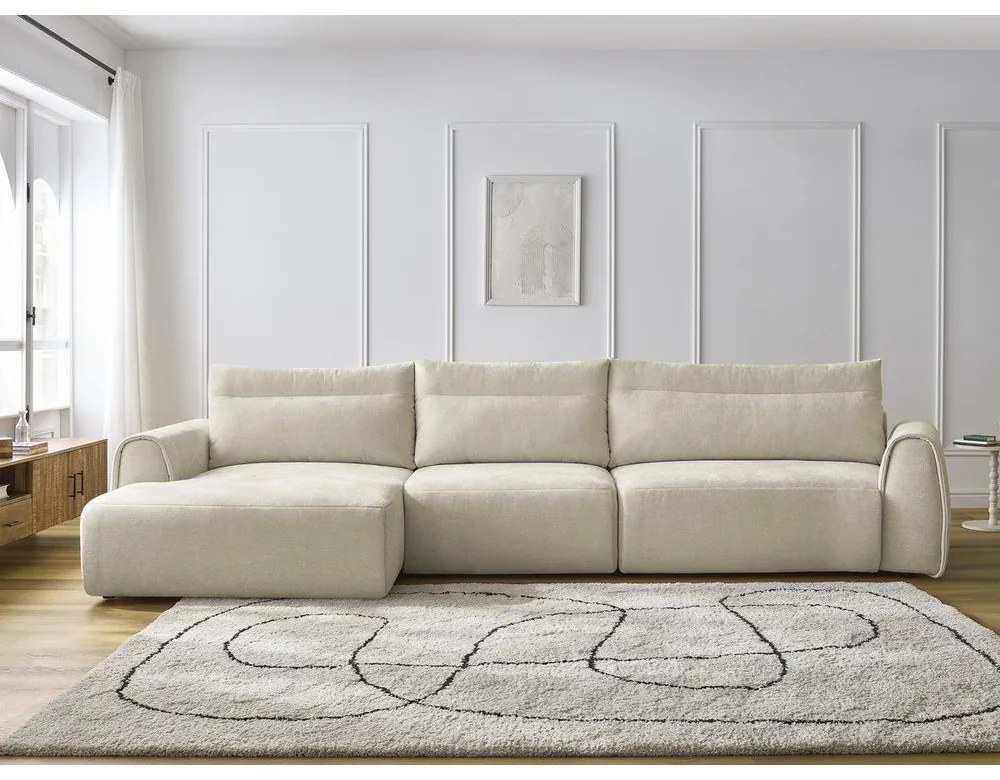 Бежов ъглов диван Aden – Bobochic Paris