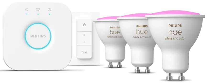 Smart стартов пакет 5 бр. GU10, 6 W White and color ambiance – Philips Hue