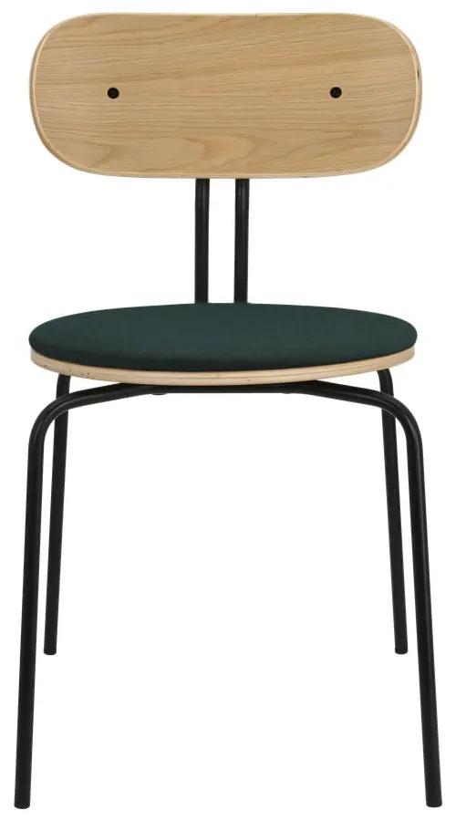 Тъмнозелено-черен трапезен стол Curious - UMAGE