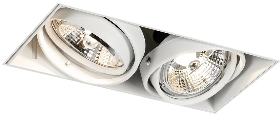 Вграден прожектор бял GU10 AR70 Trimless 2-светлина - Oneon