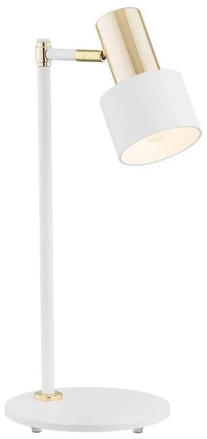 Argon 4256 - Настолна лампа DORIA 1xE27/15W/230V бяла/месинг