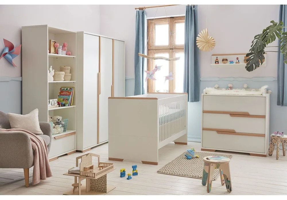 Бял детски скрин с чекмеджета Snap - Pinio