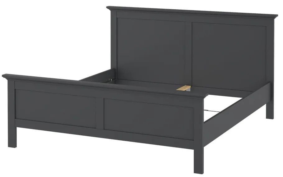 Сиво двойно легло 160x200 cm Paris – Tvilum