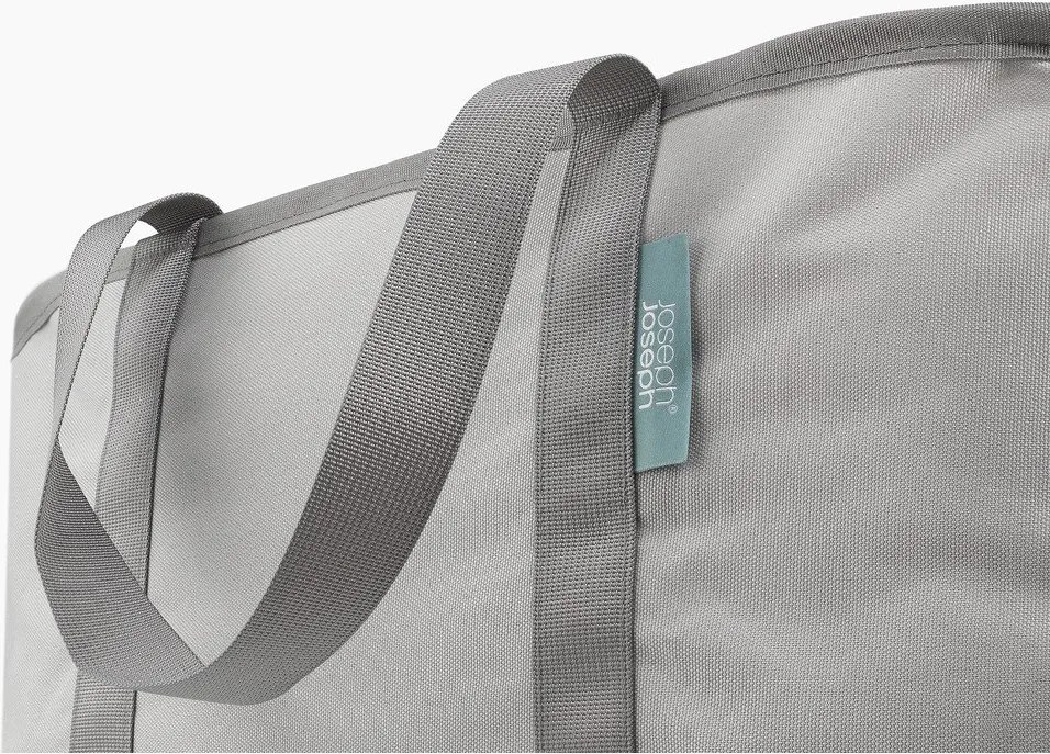 Сив текстилен сгъваем кош за пране 35 l Duo – Joseph Joseph