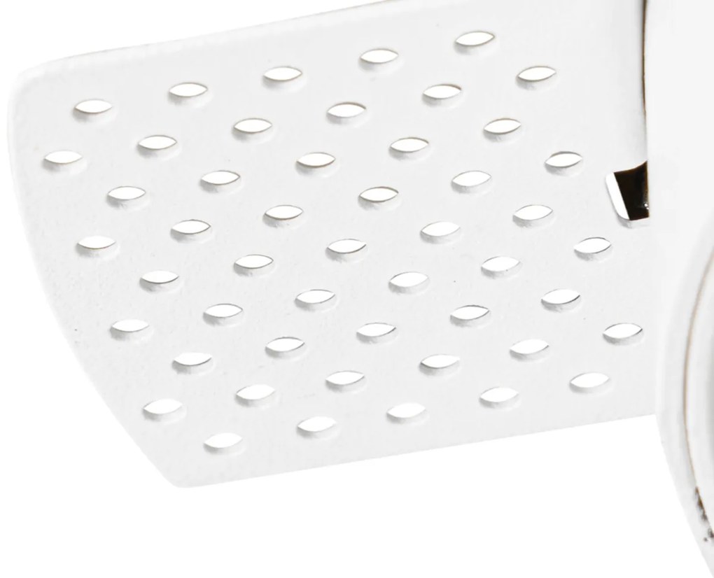 Комплект от 6 модерни вградени спота бели GU10 AR70 кръгли без рамки - Oneon