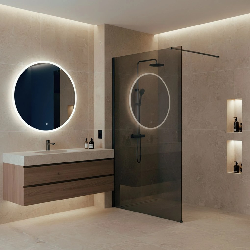 Параван за душ Rea Flexi Grey / Titan 120