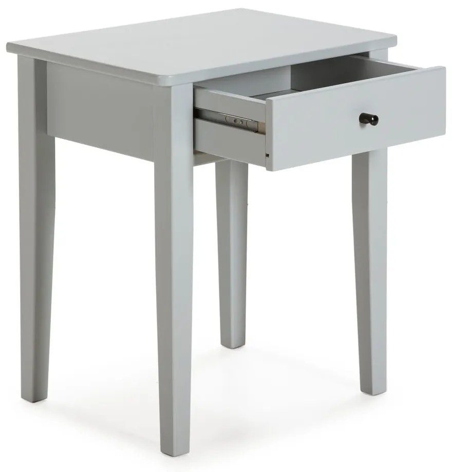 Светлосиво нощно шкафче от борова дървесина Bart - Marckeric