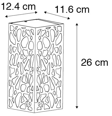 Модерна външна стенна лампа черна IP44 - Nicole