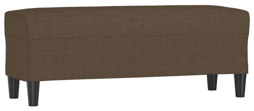 349410 vidaXL Пейка, кафяв, 100x35x41 см, плат