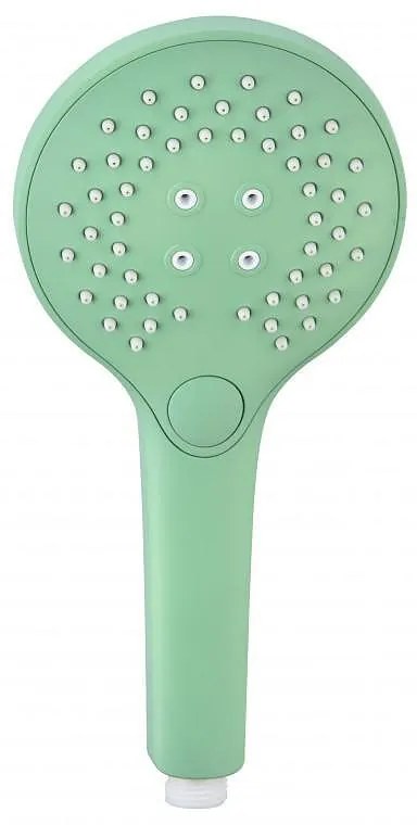 Подвижна душ глава 7305LG, ABS, светлозелен, 3 функции, 26x14.5см