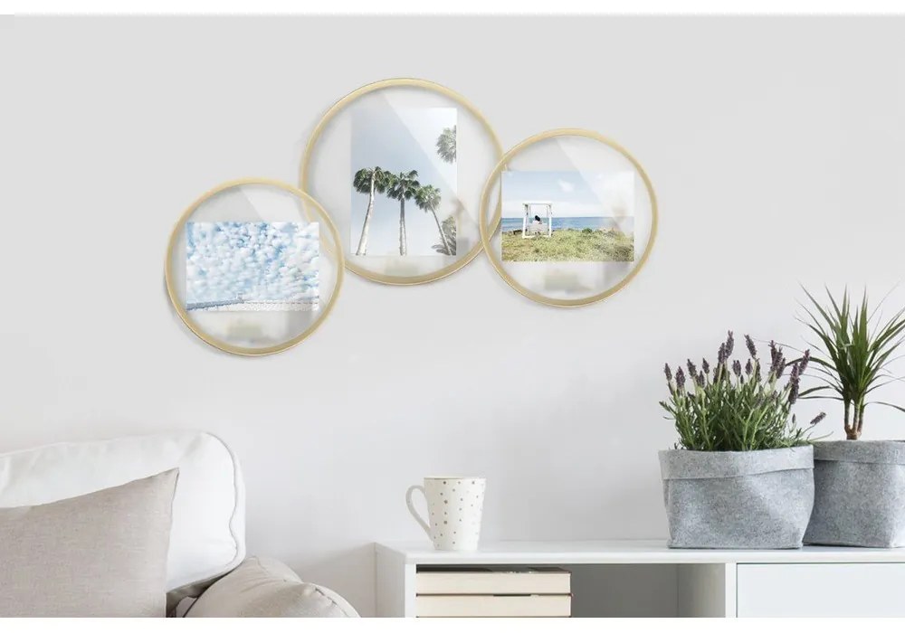 Свободностояща рамка в златист цвят за снимка с размери 12 x 18 cm Infinity - Umbra