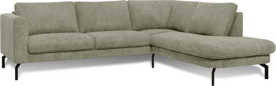Светлозелен ъглов диван (десен ъгъл) Gomero – Scandic