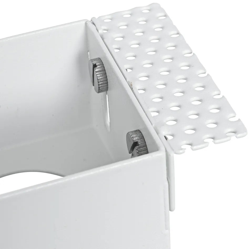 Комплект от 6 вградени прожектора бели GU10 50mm 2-светлинни без рамка - Oneon