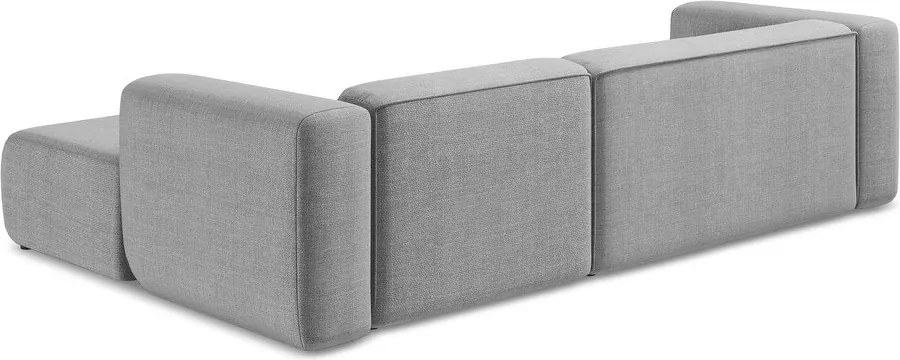 Светлосив ъглов диван (десен ъгъл) Ekahi – Makamii