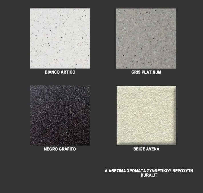 Duralit KZ075 Комплект мивка за мивка - бяла