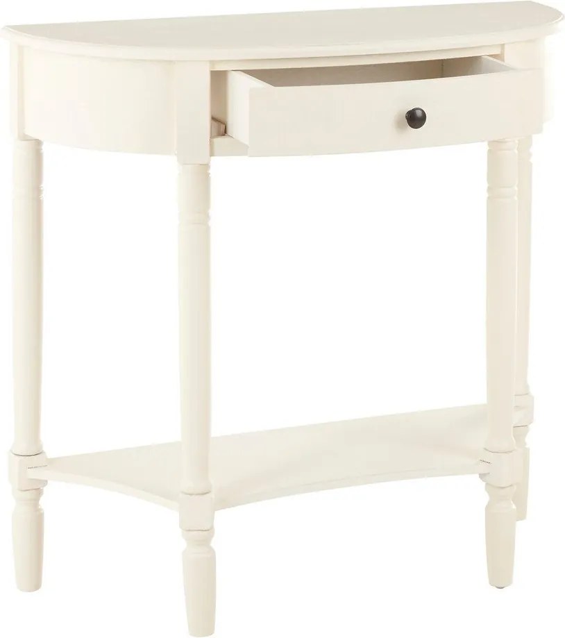 Бяла конзолна маса от масивен бор 33x81 cm Heritage – Premier Housewares