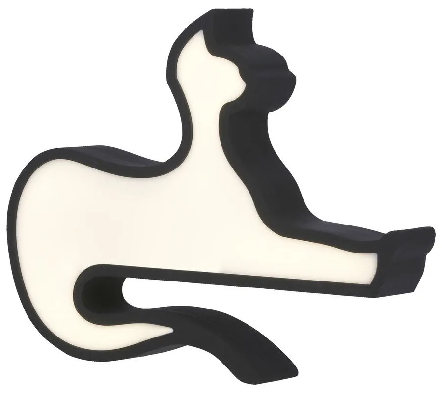 Черна бебешка лампа Cat - Candellux Lighting