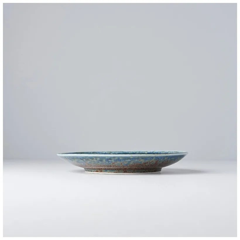 Бежово-синя керамична чиния Земя и небе, ø 20 cm Earth &amp; Sky - MIJ