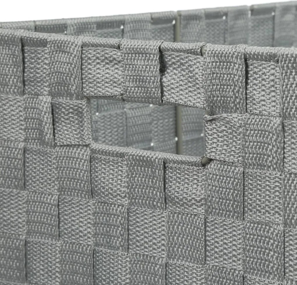 Комплект от 4 коша за съхранение 5five Lise, Бели и сиви