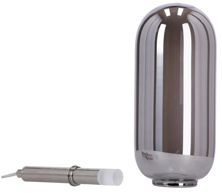 Антрацит LED висящо осветително тяло със стъклен абажур ø 13 cm Fiuggi – Candellux Lighting