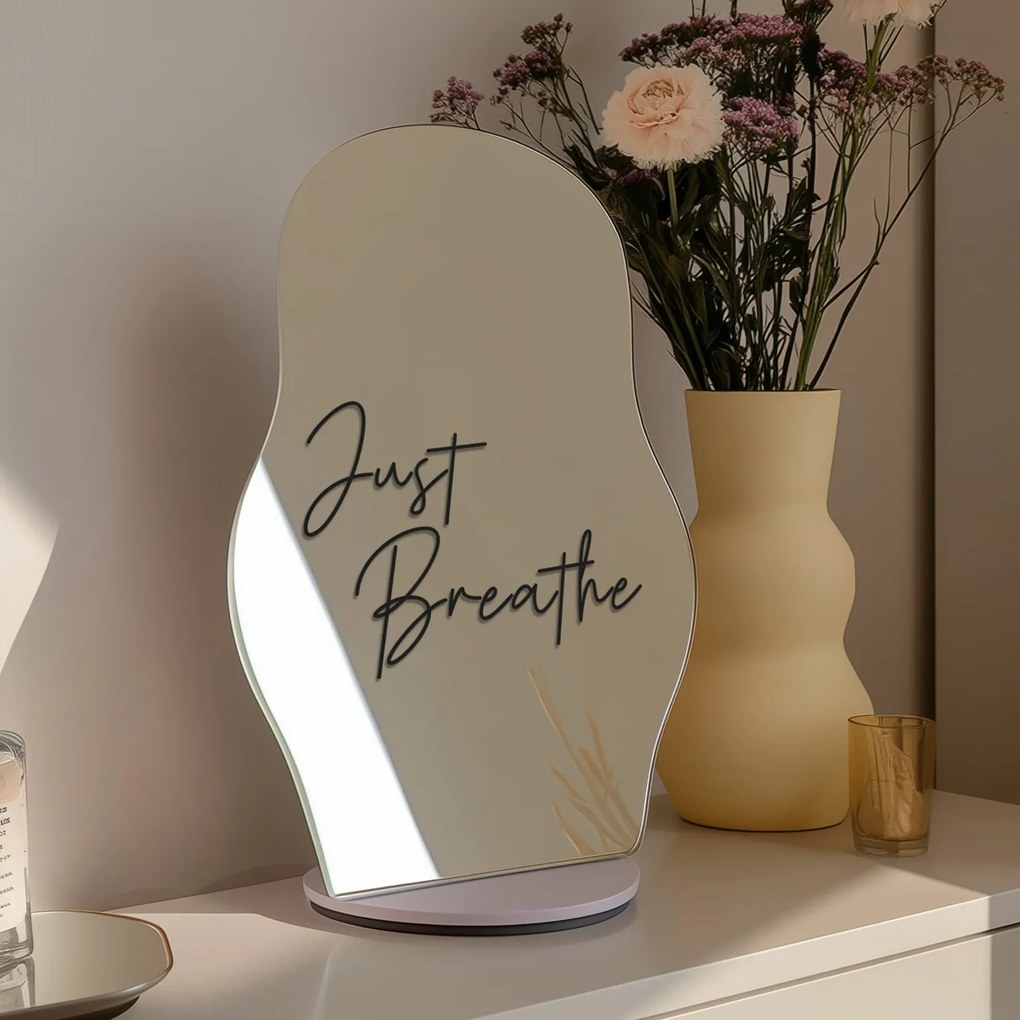 Стикер за огледало S28 – Just Breathe 39x29