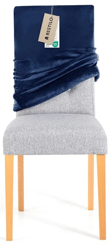 Сини ластични покривала за стол в комплект от 4 бр. 48 cm Sento – Restilo