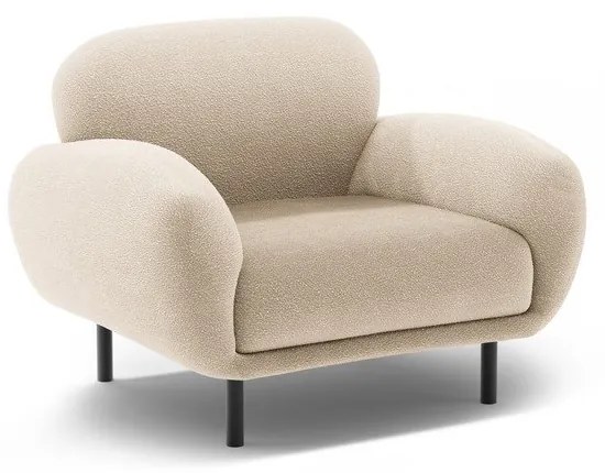 Бежово кресло от букле Poppy – Micadoni