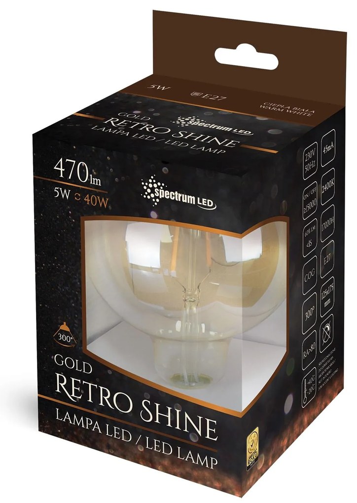 Крушка LED E-27 230V 5W Edison 14461