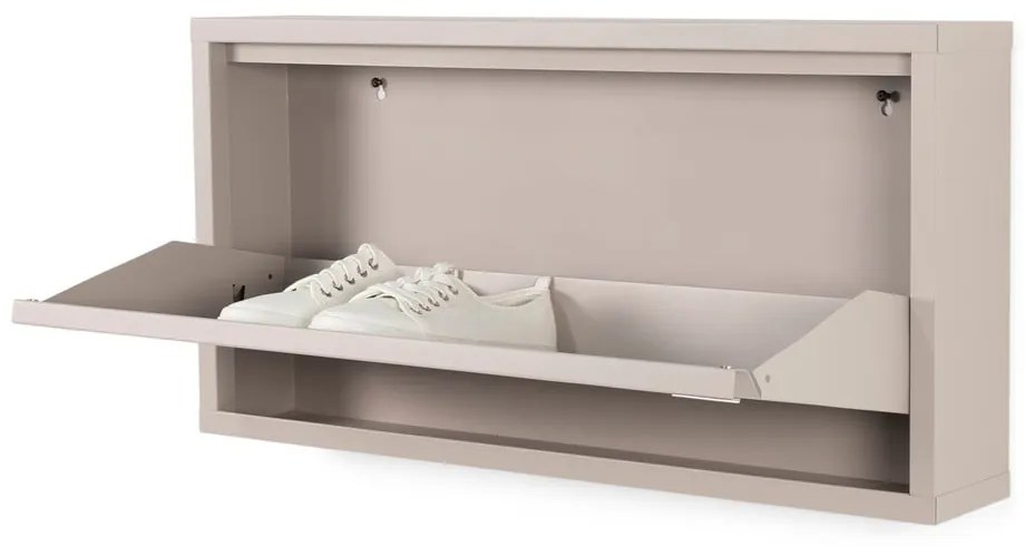 Кафяво-сива метална накланяща се стойка за обувки 75x37,5x12,5 cm Billy – Spinder Design