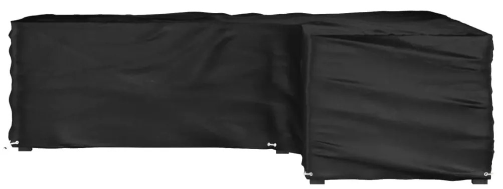 319317 vidaXL Покривало за ъглови градински мебели 16 капси 250x250x70 см