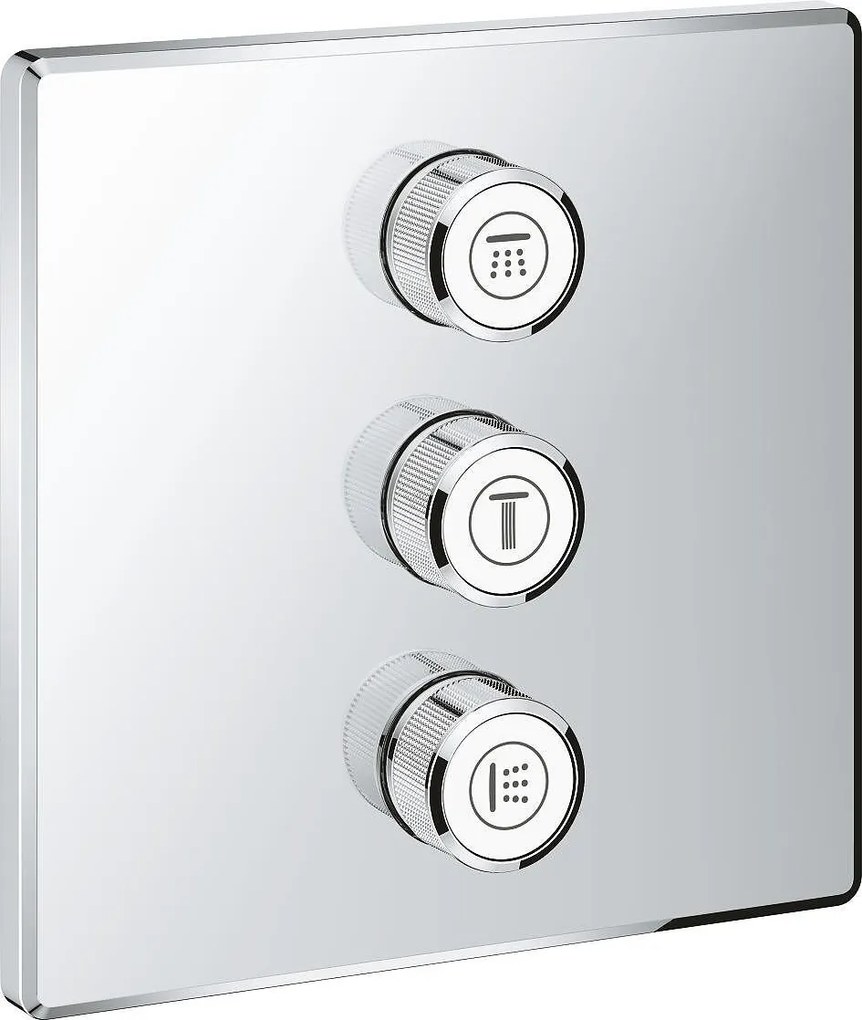 Grohtherm SmartControl Троен вентил за вграждане, външна част