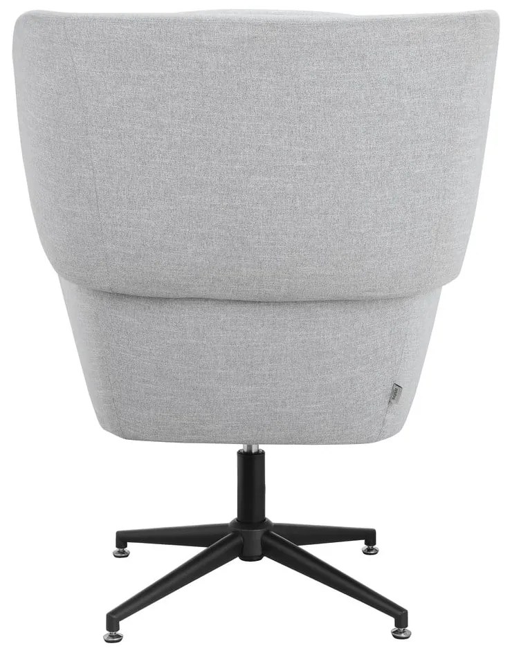 Светлосиво кадифено кресло Vanessa – Støraa