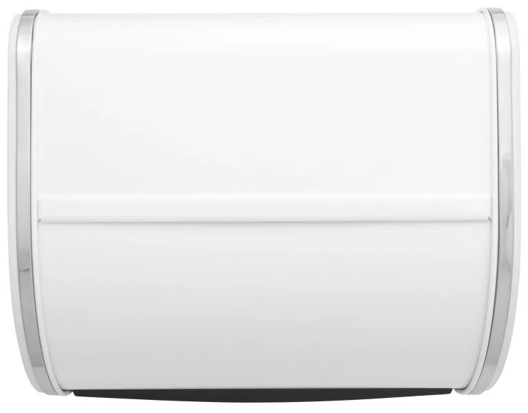 Кутия за хляб Brabantia Roll Top 1003254, 11 л, 31.6x26.5 см, Специална структура, Бял/Инокс