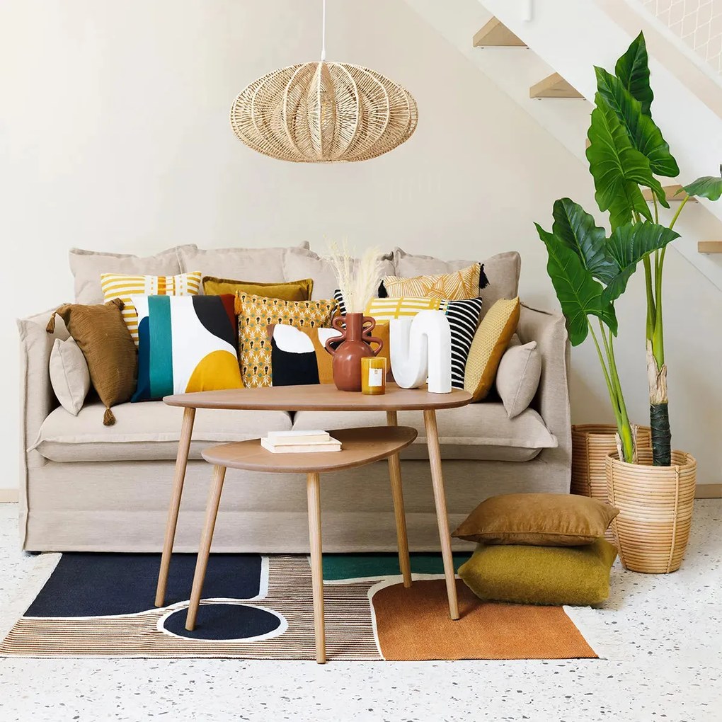 Декоративна възглавница atmosphera Lilou, 45x45 cm - Кафяв