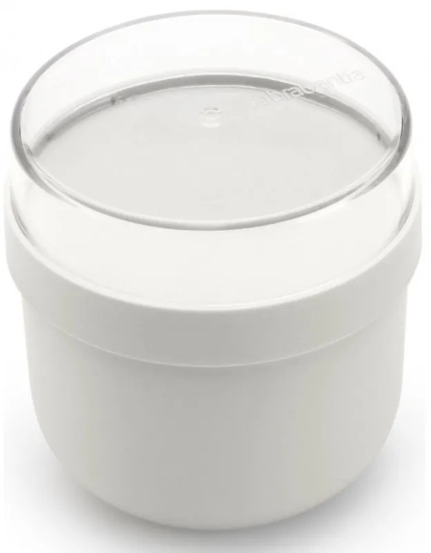 Купa за закуска Brabantia Make&Take 1006298, 500+180 мл, Винтово затваряне, Без BPA, Сив