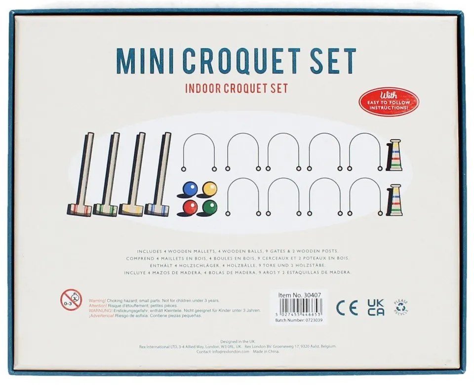 Крокет на маса Mini Croquet Set – Rex London