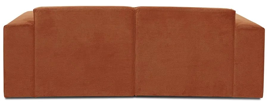 Оранжев велурен диван 202 cm Sting - Scandic