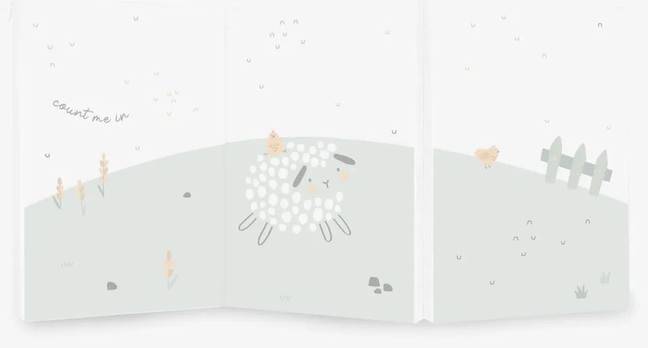 KIKKA BOO Сгъваем матрак 60/120/5 см. SLEEPY SHEEP ЗЕЛЕН