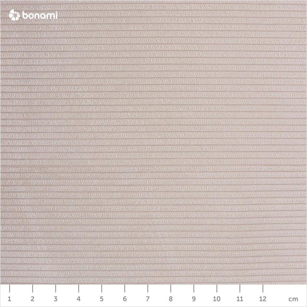 Бежов велурен разтегателен диван , ляв ъгъл Moghan - Micadoni Home