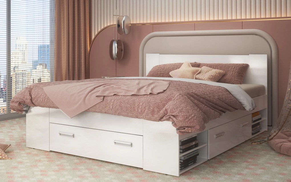 Спалня + чекмеджета за матрак 160/200 Немо