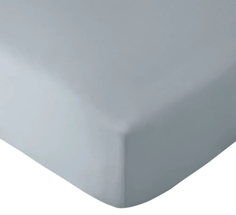 Синьо-сив еластичен чаршаф от микрофибър 185x200 cm So Soft Easy Iron – Catherine Lansfield