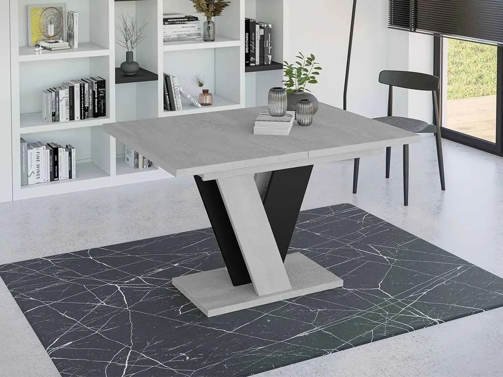 Маса Xao разтегателен -Сив-Черен