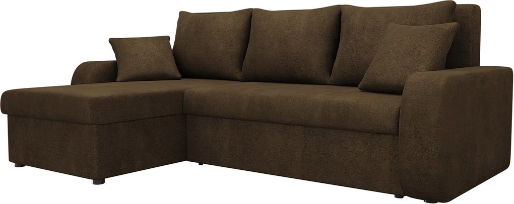 Ъглов диван Kris-кафяв
