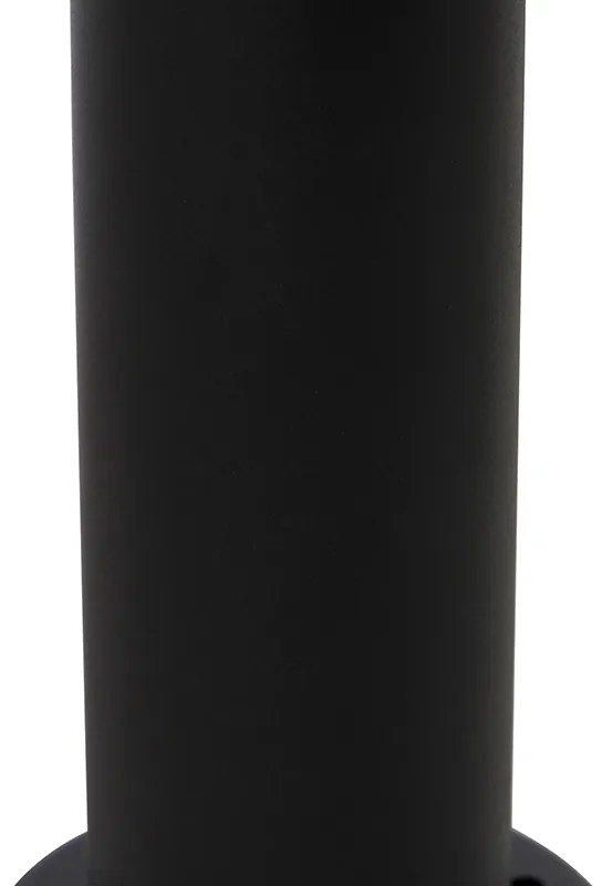 Външна подова лампа черна с прозрачен глобус 50 см IP44 - Sfera