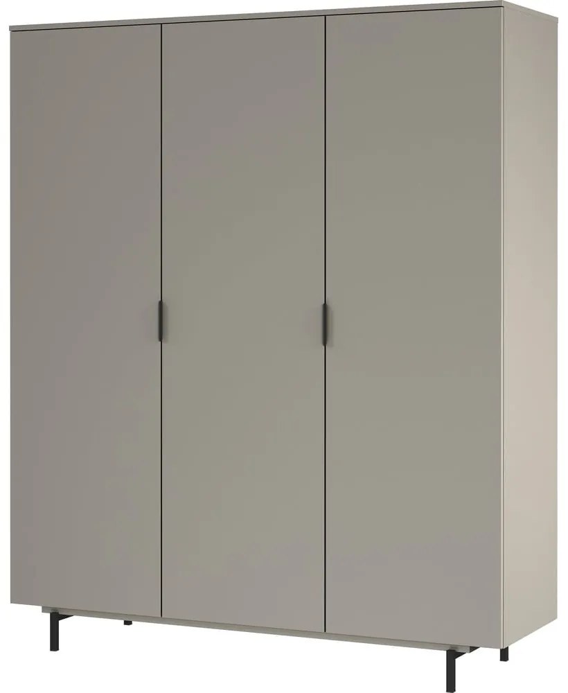 Сив детски гардероб 158x190x54 cm Tomino – Germania