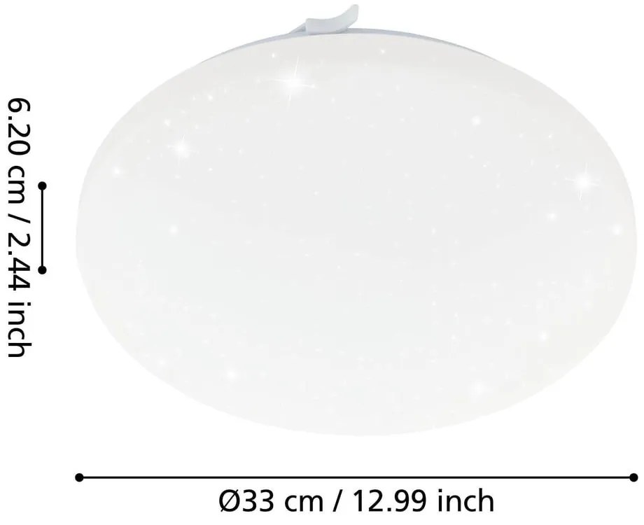 Бяло LED осветително тяло за таван FRANIA-S – EGLO